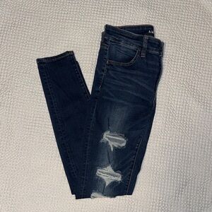 American Eagle Outfitters NE(X)T Level Stretch Distressed Skinny Jeans